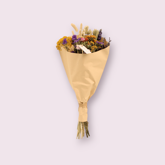 Droogbloemen veldboeket Multi - ↨60cm - Ø25cm