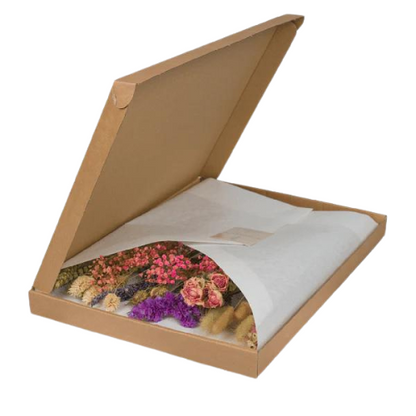 Droogbloemen in Letterbox Roze