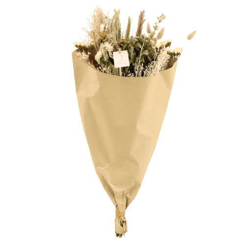 Droogbloemen veldboeket Natural - ↨60cm - Ø25cm