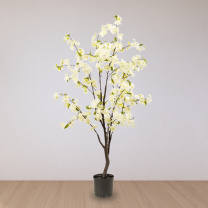 Kersenbloesem - Wit - Kunstplant - ↨135cm