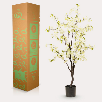 Kersenbloesem - Wit - Kunstplant - ↨135cm