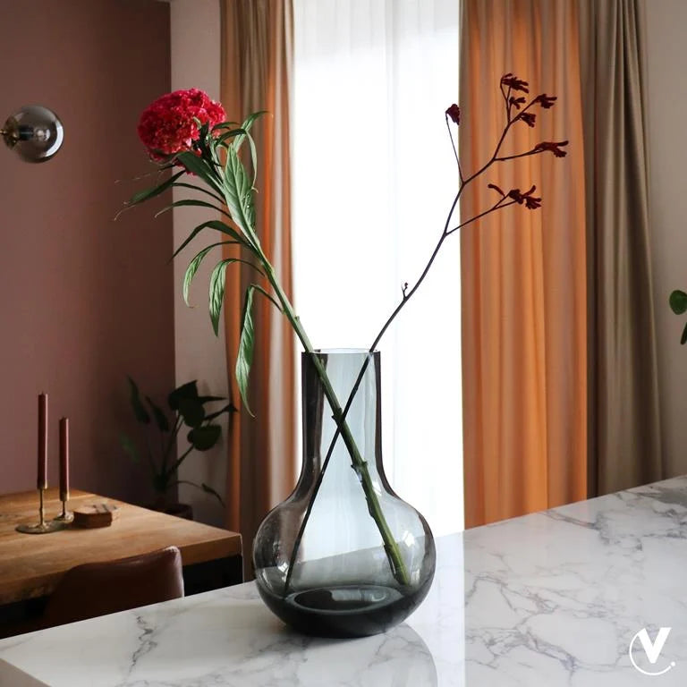 Vase The World - Seim - Grijs - ↨37cm - Ø25cm