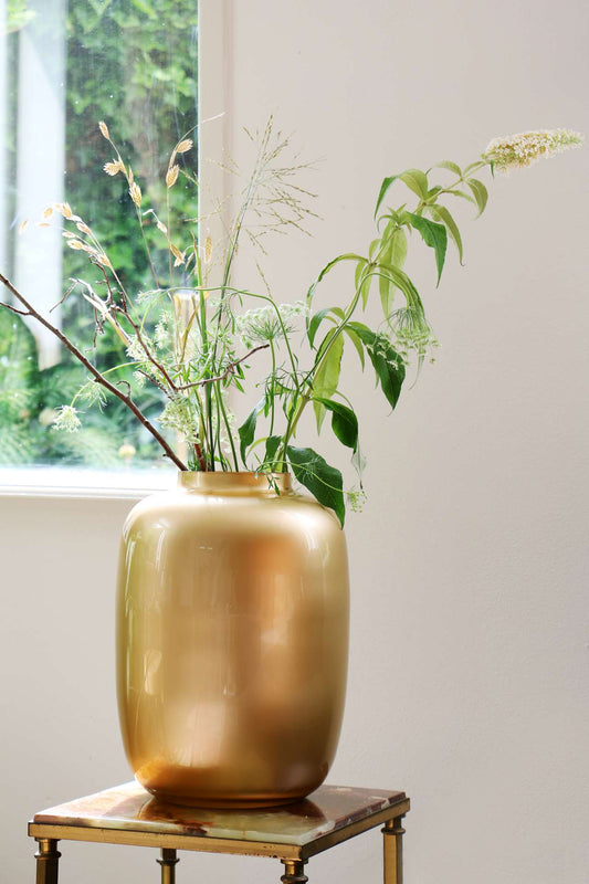 Vase The World - Goud - Artic - ↨35cm - Ø25cm