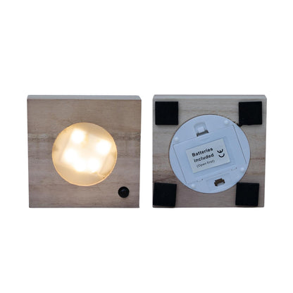 Calathea in Samoa glas met LED verlichting - ↨10cm - Ø12cm
