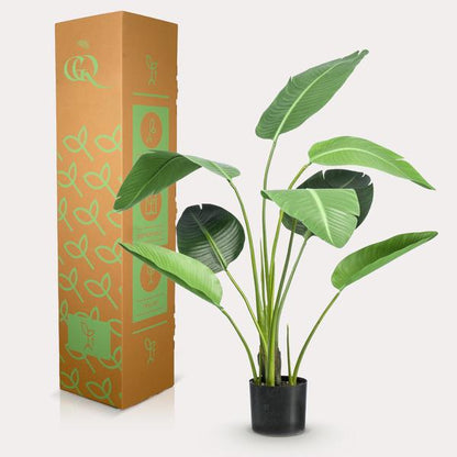 Strelitzia nicolai - Paradijsvogelbloem - Kunstplant - ↨120cm