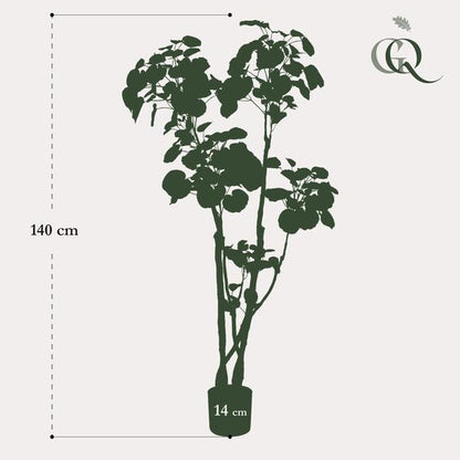 Polyscias - Aralia - Kunstplant - ↨140cm