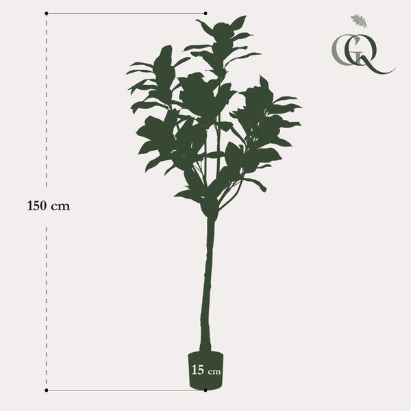 Magnolia Grandiflora - Magnoliaboom - Kunstplant - ↨150 cm
