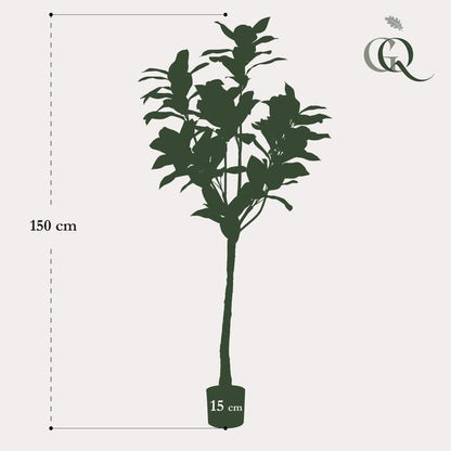 Magnolia Grandiflora - Magnoliaboom - Kunstplant - ↨150 cm