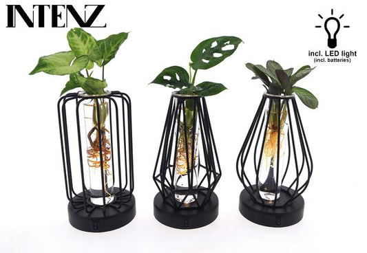 Mix in Turijn Glas + Led - 3 stuks - ↨20cm - Ø7cm