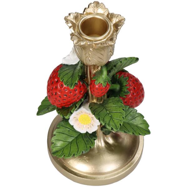 Aardbei Goud kandelaar ↨20 cm