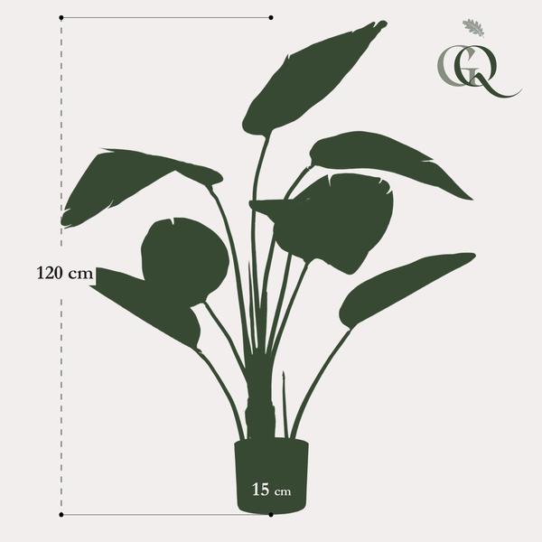 Strelitzia nicolai - Paradijsvogelbloem - Kunstplant - ↨120cm