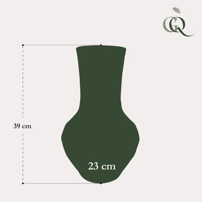 Vaas van steen Boa Brown - ↨39cm - Ø23cm