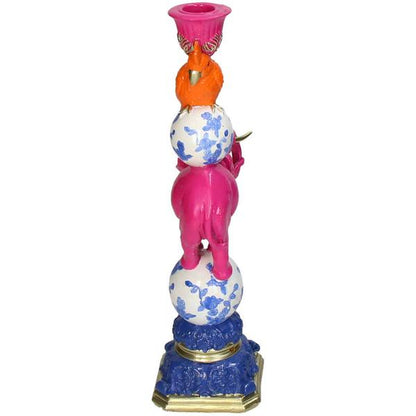 Roze Olifant kandelaar ↨30 cm