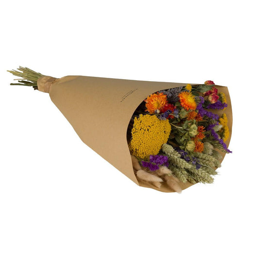 Droogbloemen veldboeket Orange - ↨60cm