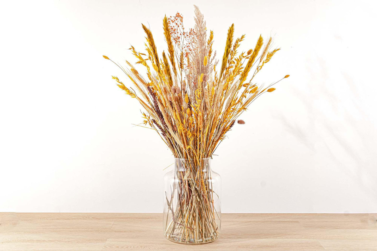 Droogbloemen boeket Geel XL - ↨70cm