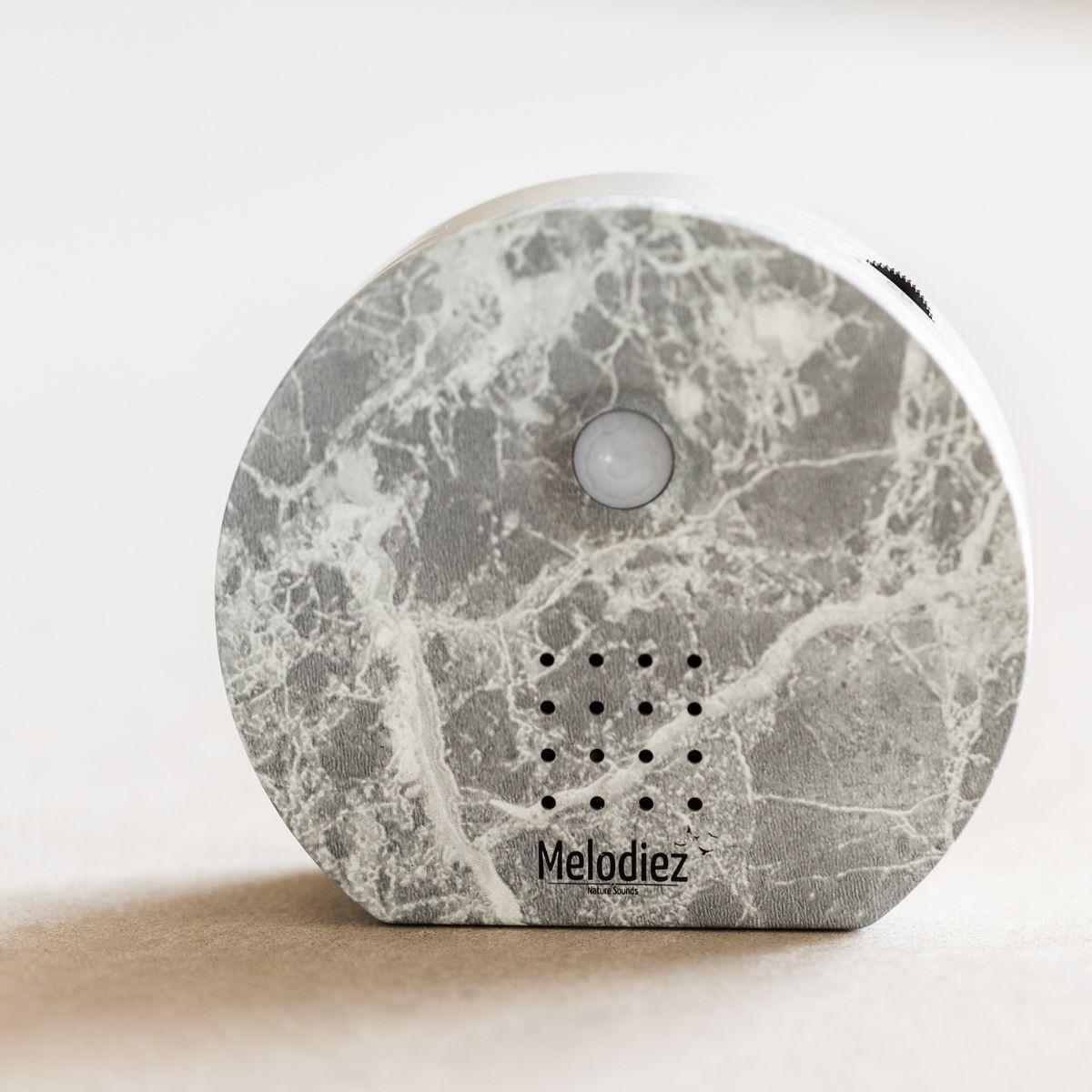 Melodiez® Vogelgeluiden huisje met sensor - Marmer