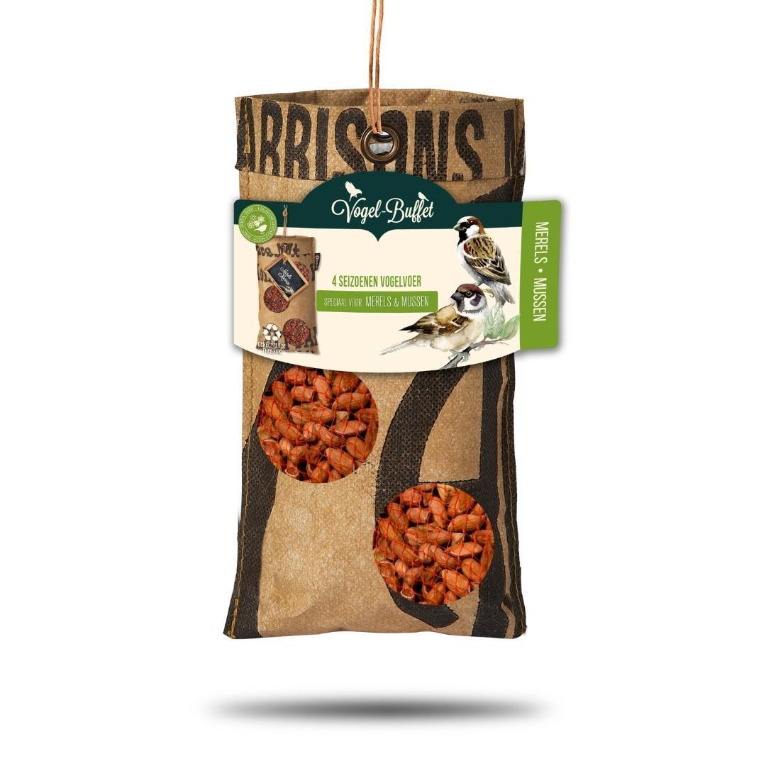 Vogelvoer ECO zak - 300 gr - Mussen & Merels