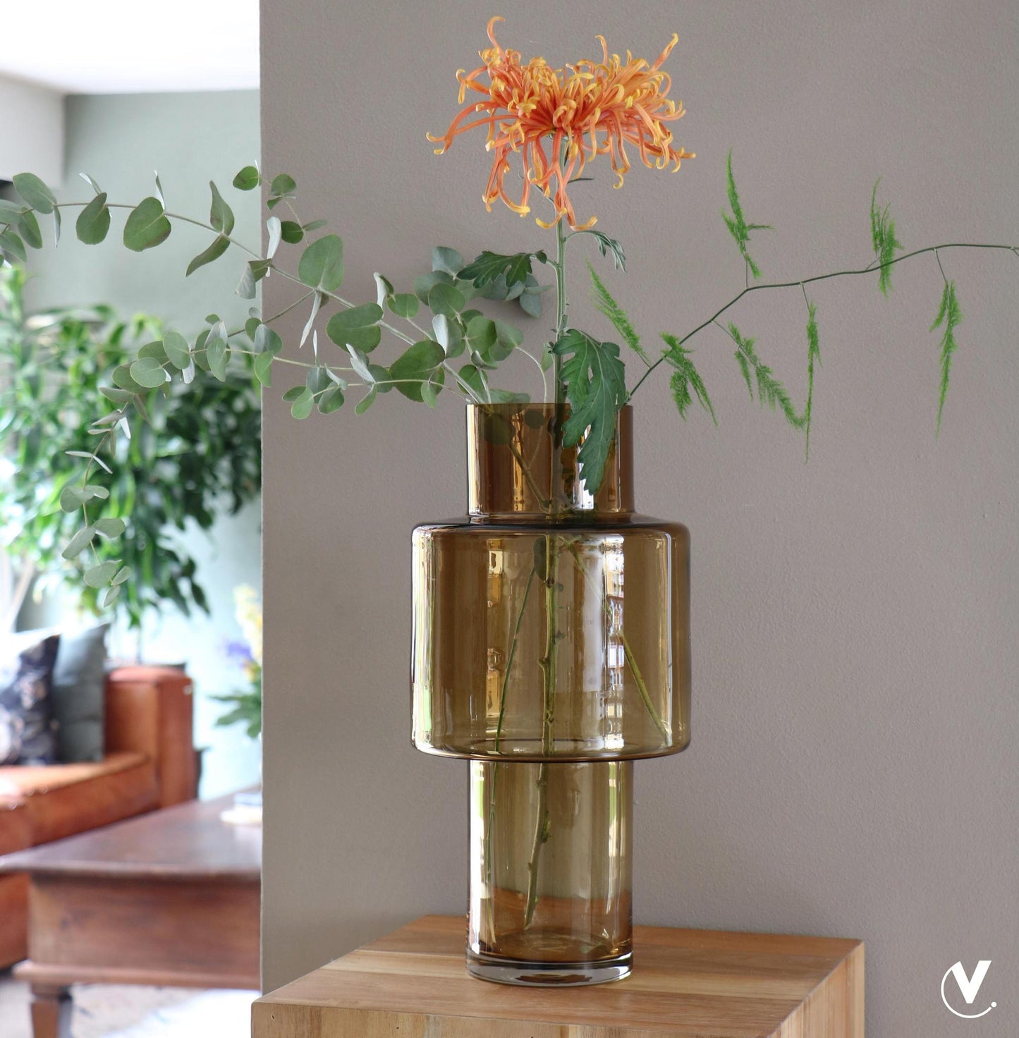 Vase The World - Juba - Cognac - ↨40cm - Ø20cm
