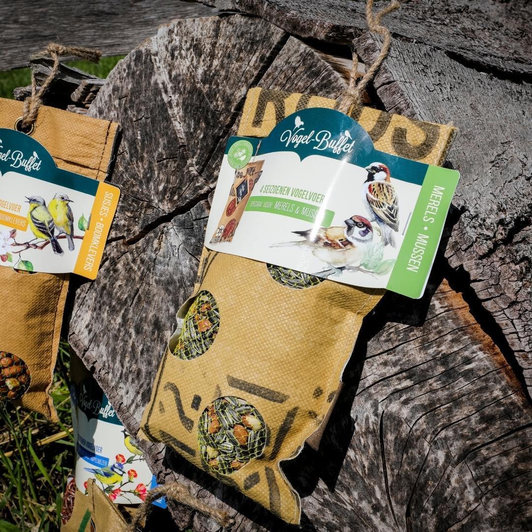 Vogelvoer ECO zak - 300 gr - Mussen & Merels