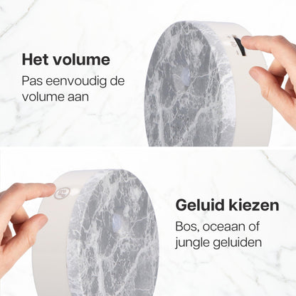 Melodiez® Vogelgeluiden huisje met sensor - Marmer
