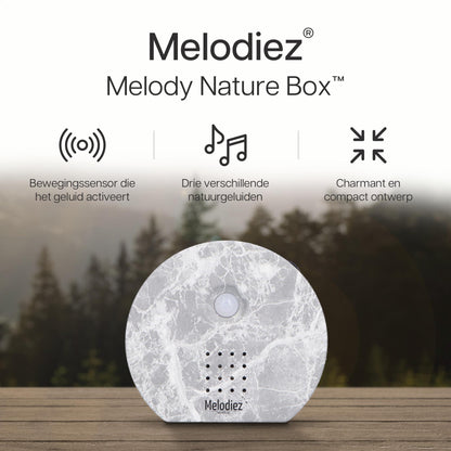 Melodiez® Vogelgeluiden huisje met sensor - Marmer