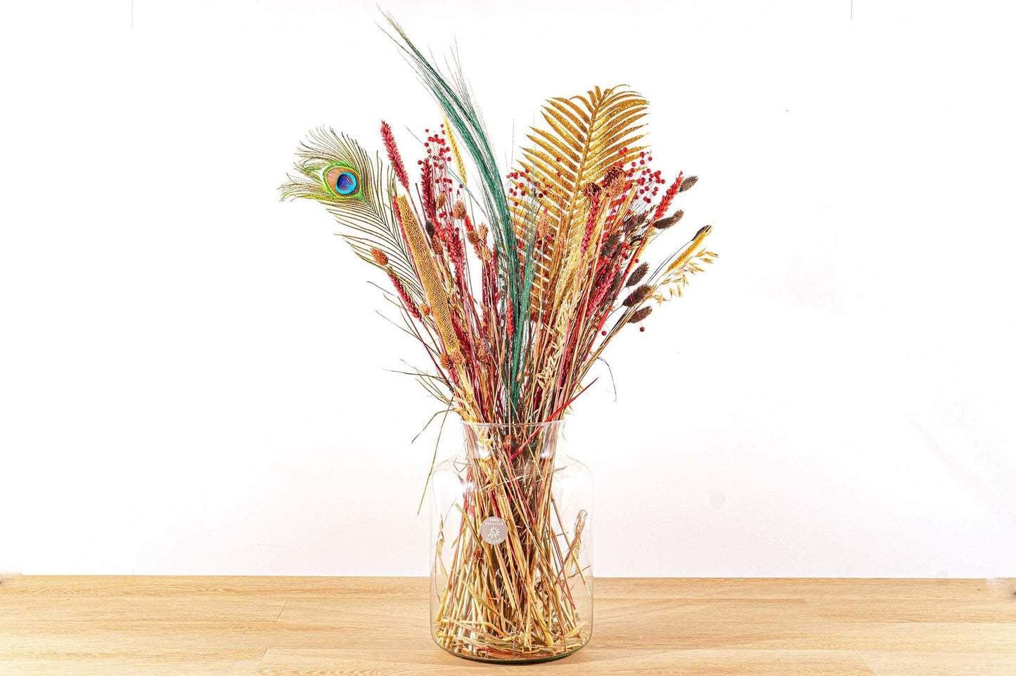 Droogbloemen boeket Christmas Gold - ↨70cm