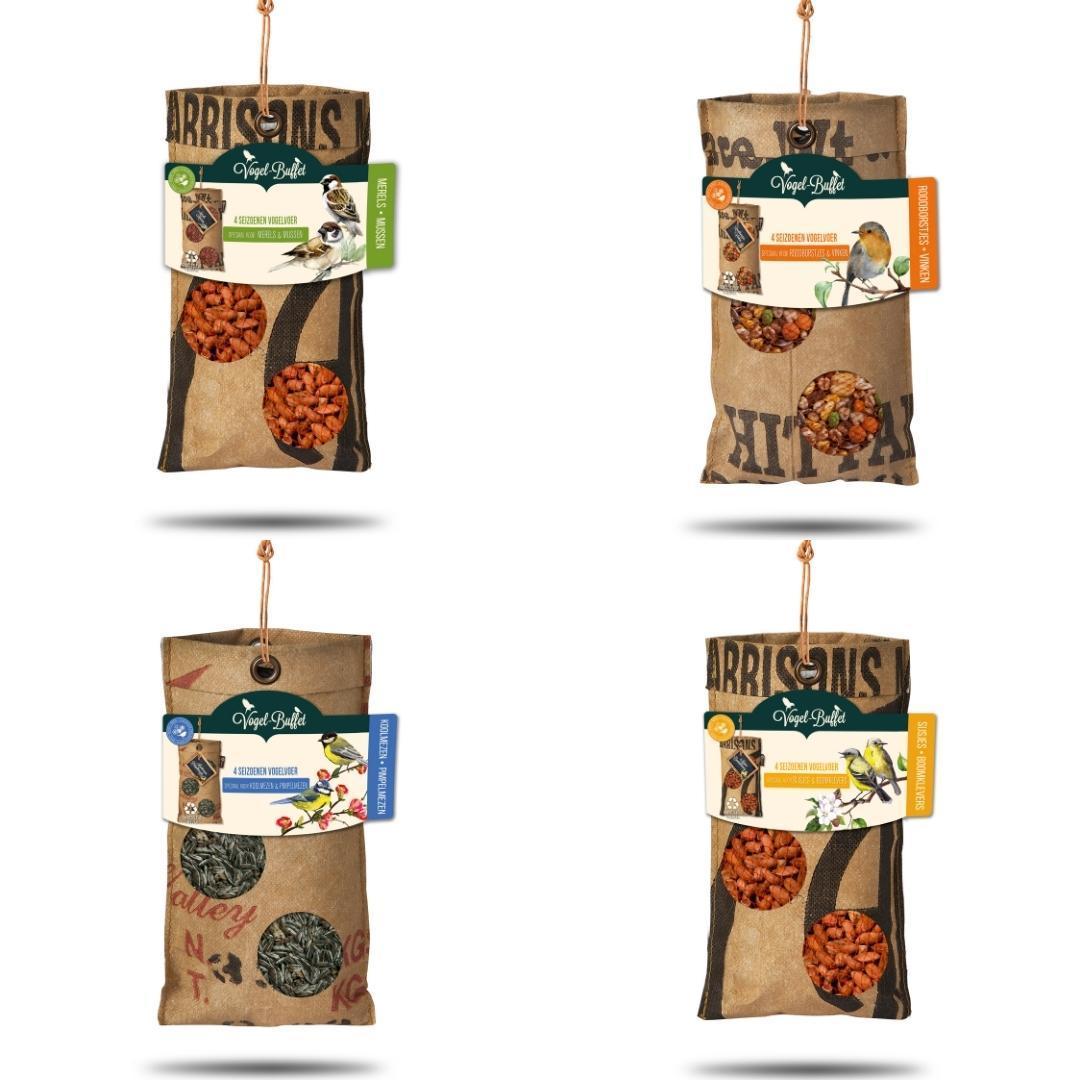 Vogelvoer ECO Zakjes Mix - 4x 300gr