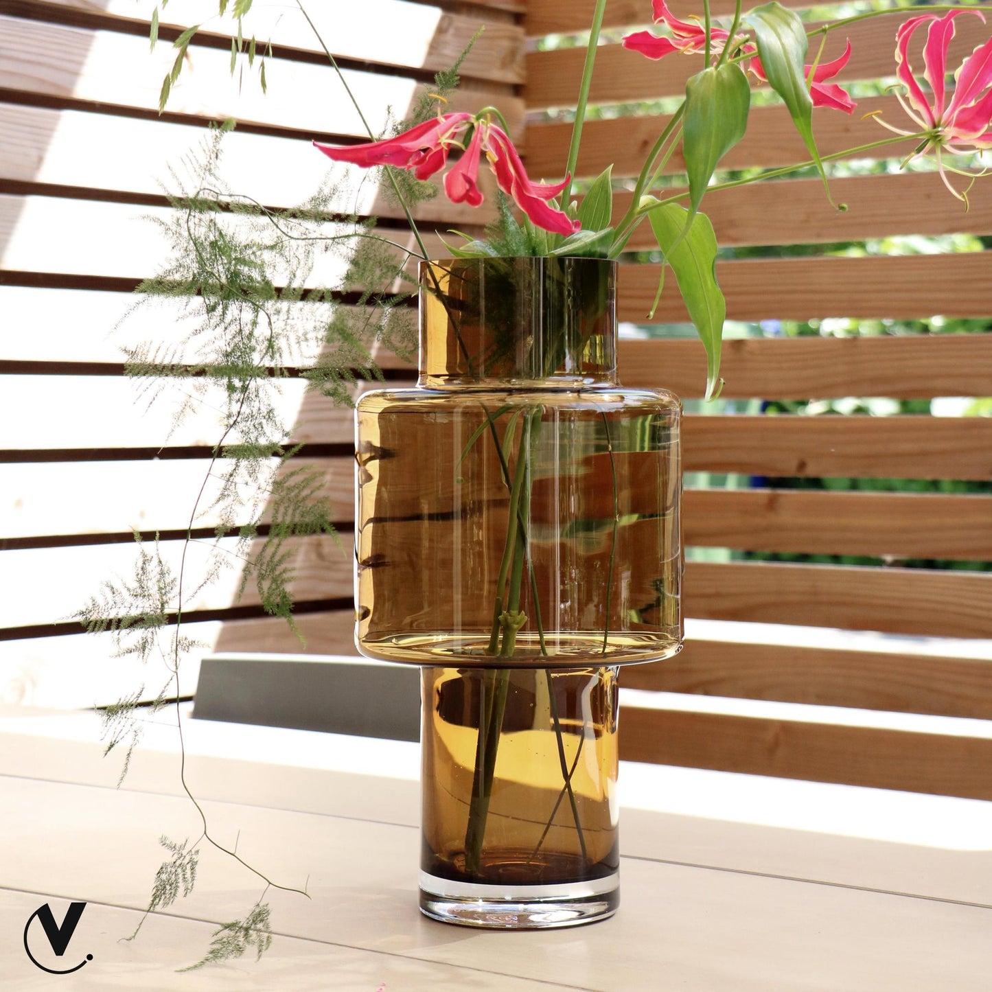 Vase The World - Juba - Cognac - ↨40cm - Ø20cm